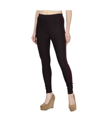 brown plain cotton jegging 4