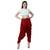 maroon plain Reyon trousers
