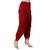 maroon plain Reyon trousers