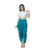 blue plain Reyon trousers