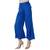 blue plain Reyon trousers