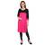 pink printed rayon kurti
