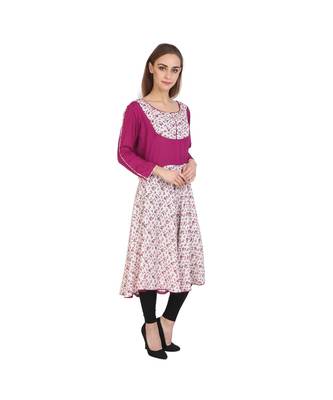 multicolor printed rayon kurti 3