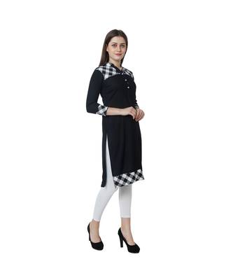 blue printed rayon kurti 2