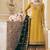 Yellow embroidered georgette salwar