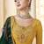 Yellow embroidered georgette salwar