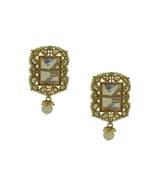 Champagne cubic zirconia earrings