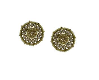 Pink cubic zirconia earrings 1