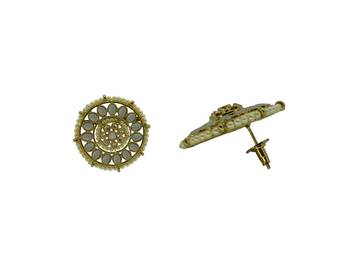 Grey cubic zirconia earrings 2