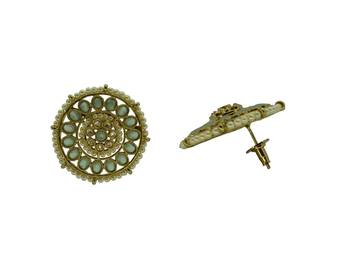 Grey cubic zirconia earrings 2