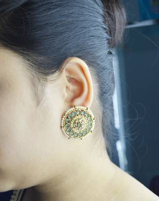 Grey cubic zirconia earrings 3