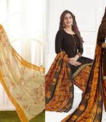 Combo Of 2 Printed Synthetic Unstitched Salwar With Dupatta
