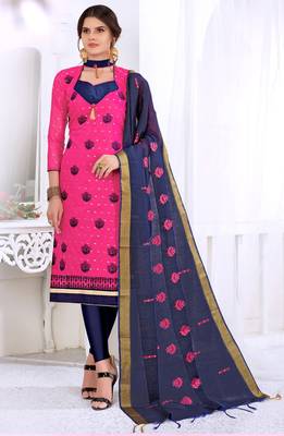Pink printed cotton salwar 1