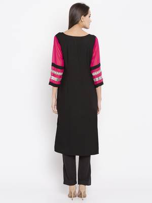 Black printed cotton salwar 2