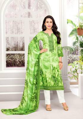 Multicolor printed satin salwar 1