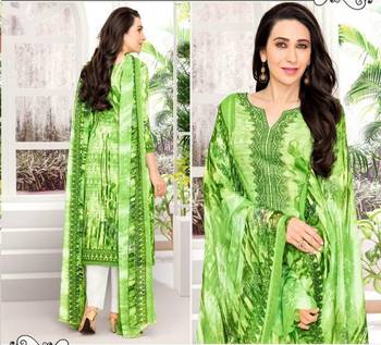 Multicolor printed satin salwar 2