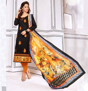 Black printed cotton salwar 1