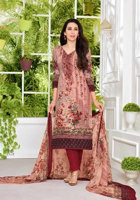 Multicolor printed satin salwar 1