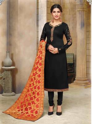 Black printed cotton salwar 1