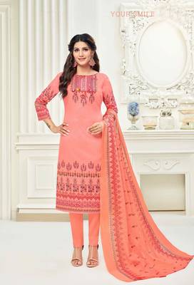 Brown printed cotton salwar 1
