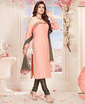 Pink printed chanderi salwar 1