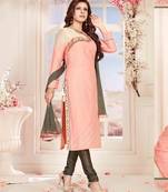 Pink printed chanderi salwar
