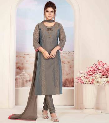 Grey printed chanderi salwar 1