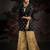 Black printed jacquard salwar