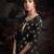 Black printed jacquard salwar
