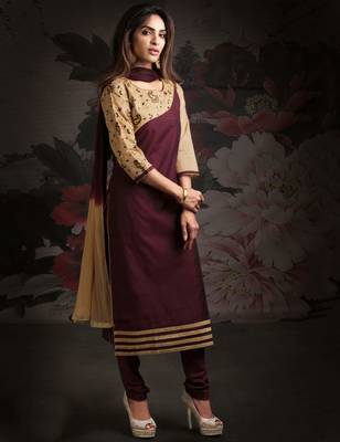 Multicolor printed chanderi salwar 1