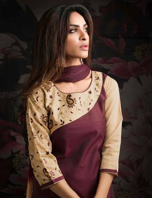 Multicolor printed chanderi salwar 2
