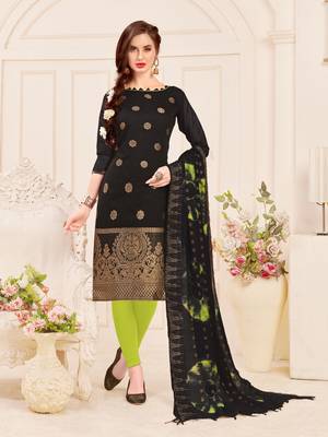 Black printed banarasi silk salwar 1