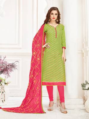 Green printed banarasi silk salwar 1