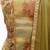 Mehendi Green Tissue Brocade Handwork Unstitched Suit Fabric
