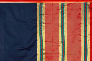 Kimisha Nblue Poly Silk Border Work Plain Saree With Contrast Color Blouse 4