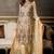 Beige Embroidered Net Salwar