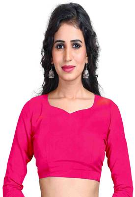Pink Printed Art Silk Saree With Blouse 5