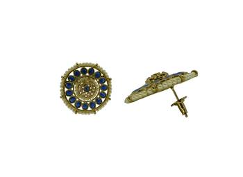 Blue cubic zirconia earrings 2