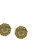 Peach cubic zirconia earrings