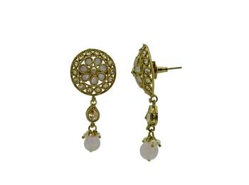 Pink cubic zirconia earrings 3