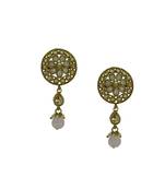 Pink cubic zirconia earrings