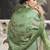 Green Embroidered Tussar Silk Salwar