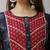 Women's  Blue Cotton Anarkali Floral Printed Kurta