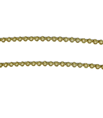 Gold cubic zirconia anklets
