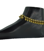 Gold cubic zirconia anklets