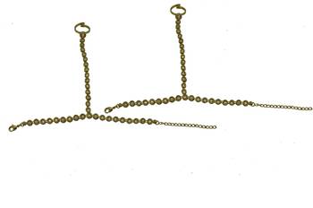 Gold cubic zirconia haath-phool-hath-panja 1