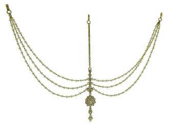 Gold cubic zirconia hair-accessories 1