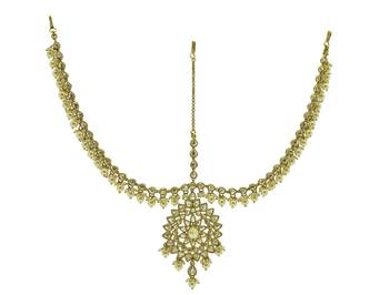Gold cubic zirconia hair-accessories 1