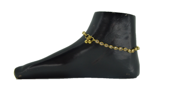Gold cubic zirconia anklets 1