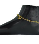 Gold cubic zirconia anklets